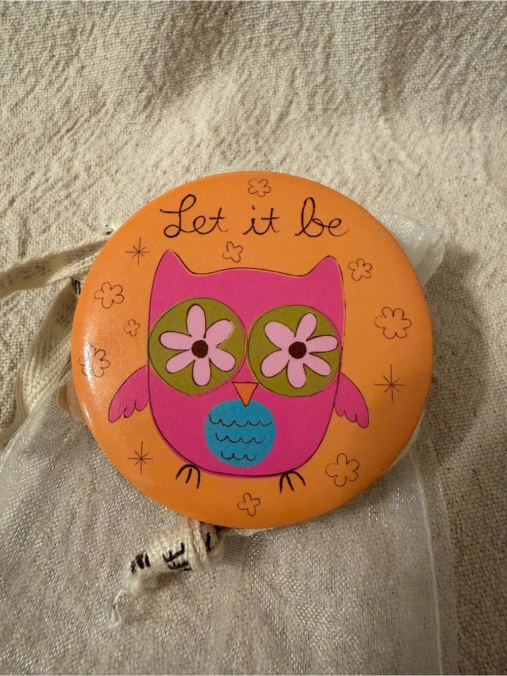 NATURAL LIFE TINY MIRROR WITH OWN TIE BAG and SMALL COIN PURSE (Not NL) - Picture 7 of 7